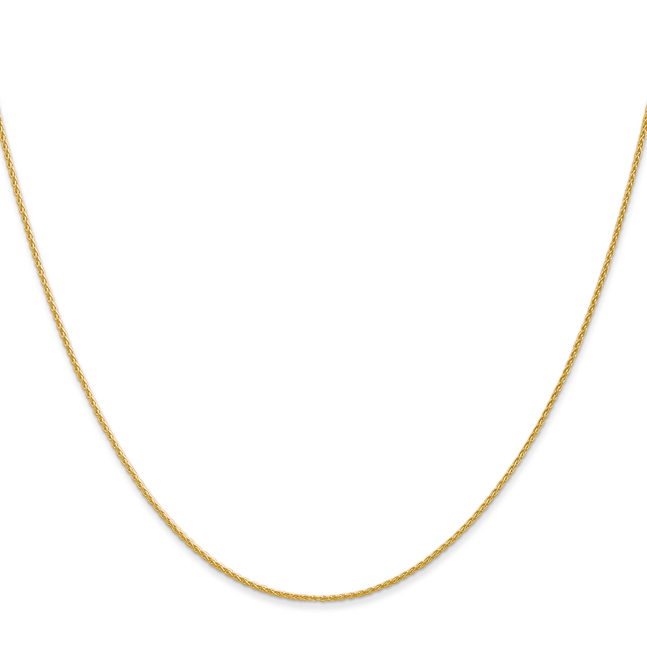 14k 10 inch 1mm Parisian Wheat with Lobster Clasp Anklet PEN264