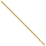 14K 26 inch 3.25mm Diamond-cut Rope with Lobster Clasp Chain 024L