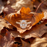 Yellow 14k Gold Hidden Halo Diamond Semi-Mount Ring | Size 6.5