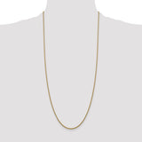 14K 26 inch 1.5mm Semi-Solid Round Box with Lobster Clasp Chain BC140
