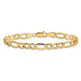14K 26 inch 5.75mm Semi-Solid Figaro with Lobster Clasp Chain BC95