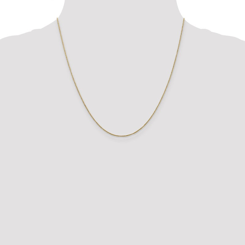 14K 14 inch .70mm Ropa with Spring Ring Clasp Chain RPA015