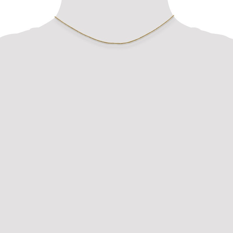 14K 14 inch .70mm Ropa with Spring Ring Clasp Chain RPA015