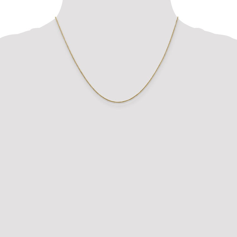 14K 14 inch .70mm Ropa with Spring Ring Clasp Chain RPA015