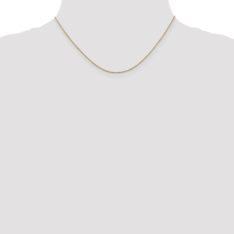 14K 14 inch .70mm Ropa with Spring Ring Clasp Chain RPA015