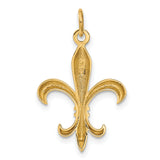 14k Hollow Fleur De Lis Charm A0310