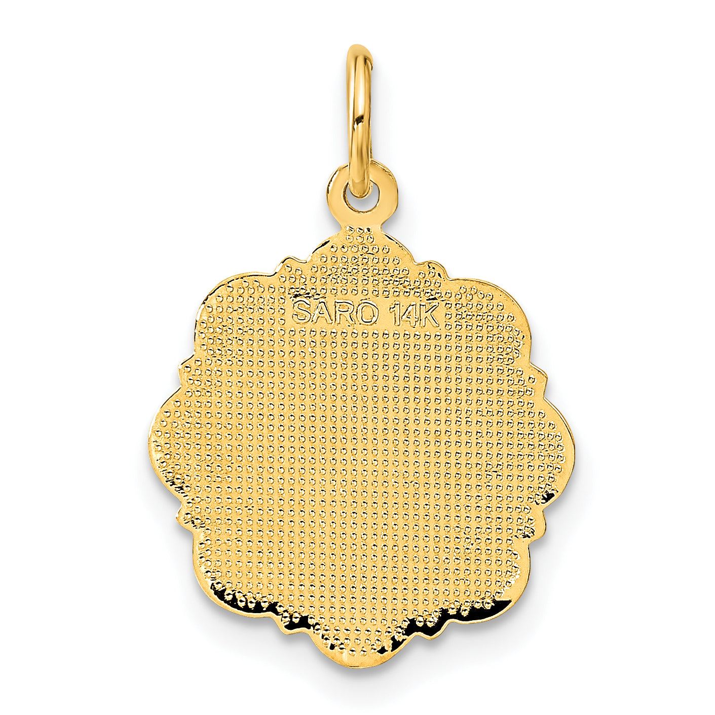 14k Bride and Groom Textured Back Charm C1674