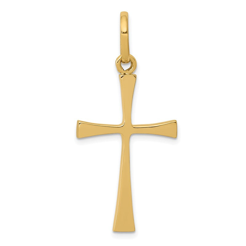 14k Polished Cross Pendant K1167
