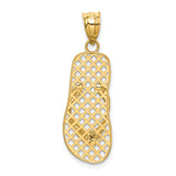 14k Mesh Flip-Flop Pendant K4918
