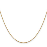 14K 14 inch .70mm Ropa with Spring Ring Clasp Chain RPA015
