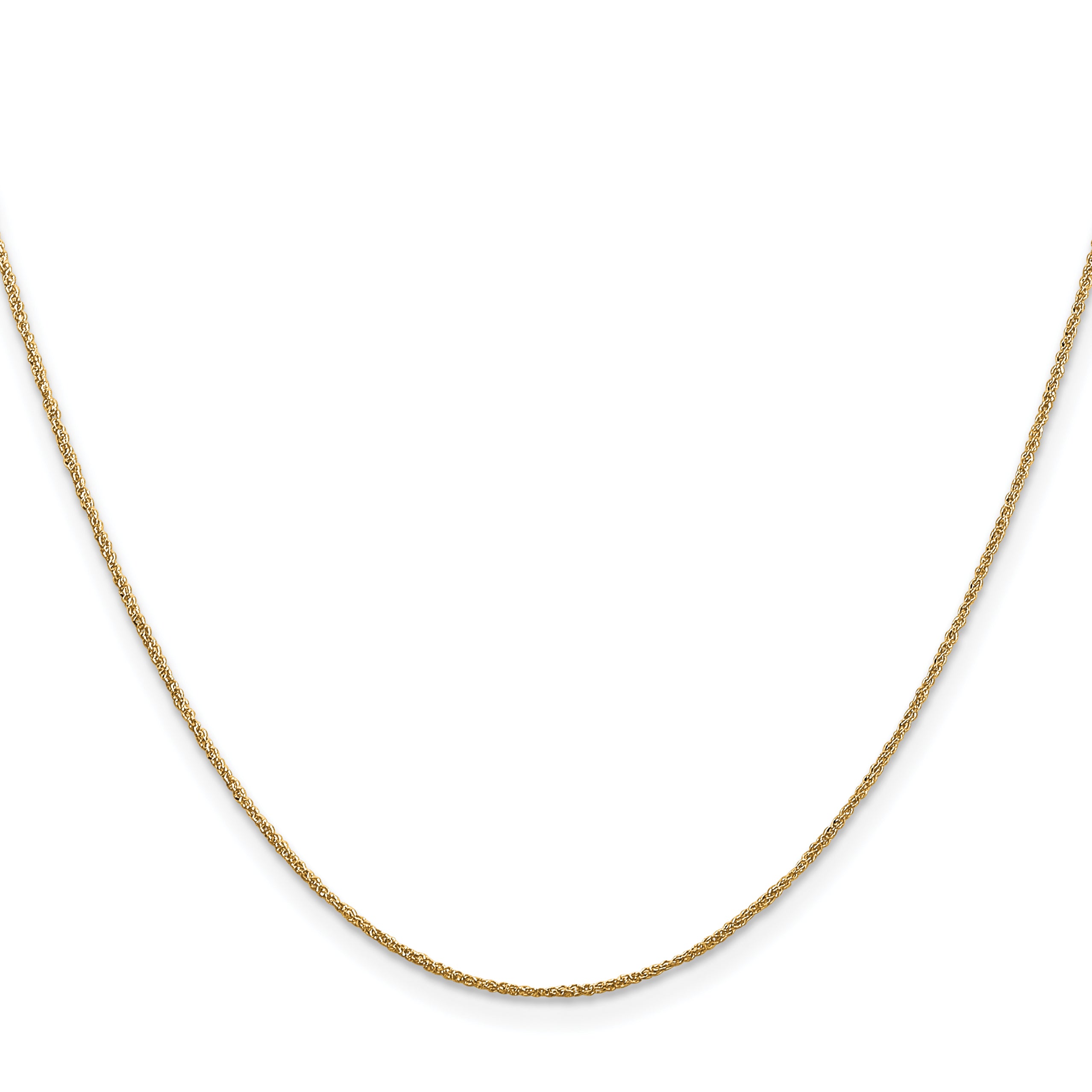 14K 14 inch .70mm Ropa with Spring Ring Clasp Chain RPA015