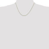 14K 14 inch .7mm Box with Lobster Clasp Chain BOX075