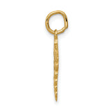 14k Caduceus Charm A0391