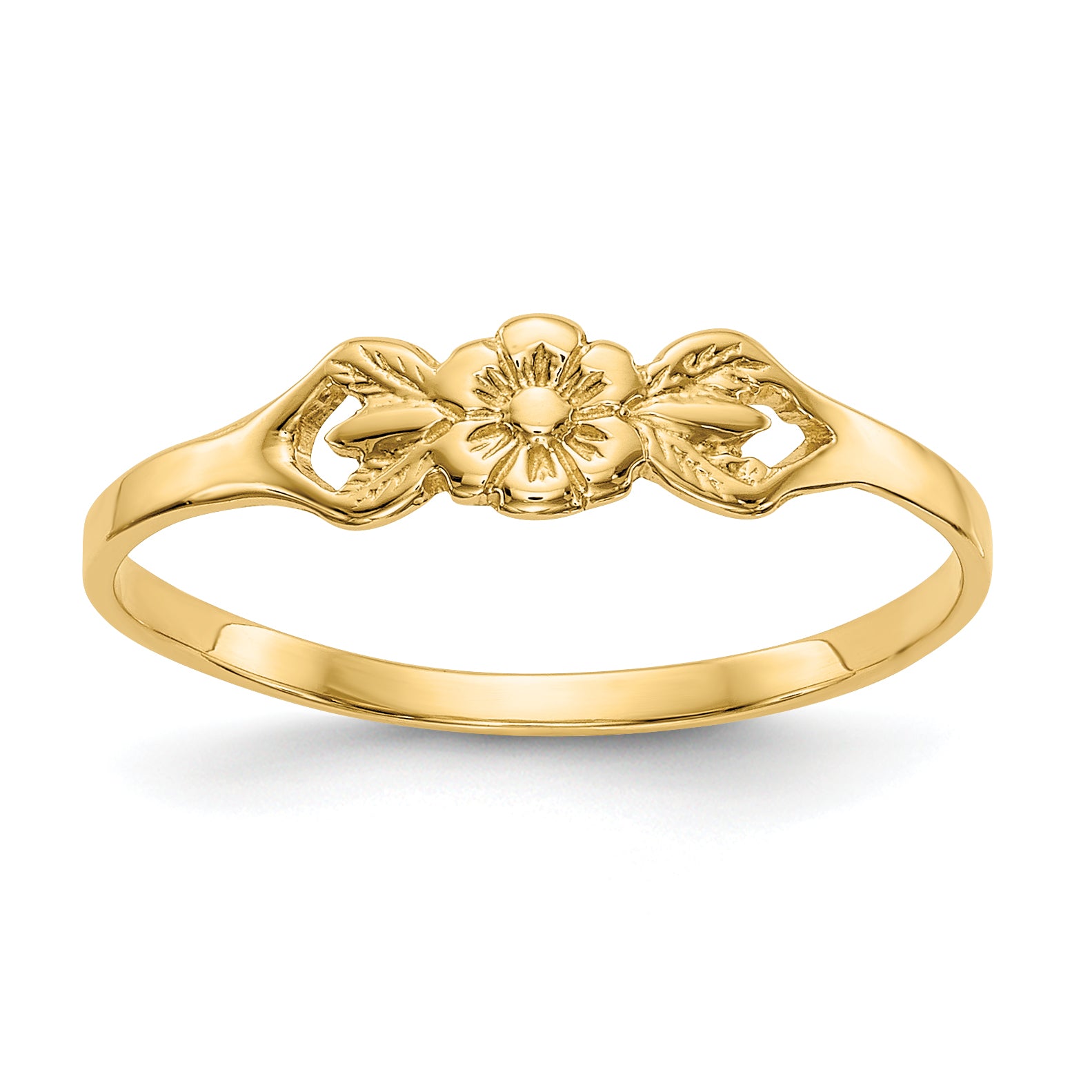 14K Flower Size 5 Baby / Childs Ring R532
