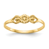 14K Flower Size 5 Baby / Childs Ring R532