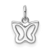 14k White Gold Cut-out Butterfly Pendant YC1355