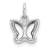 14k White Gold Cut-out Butterfly Pendant YC1355