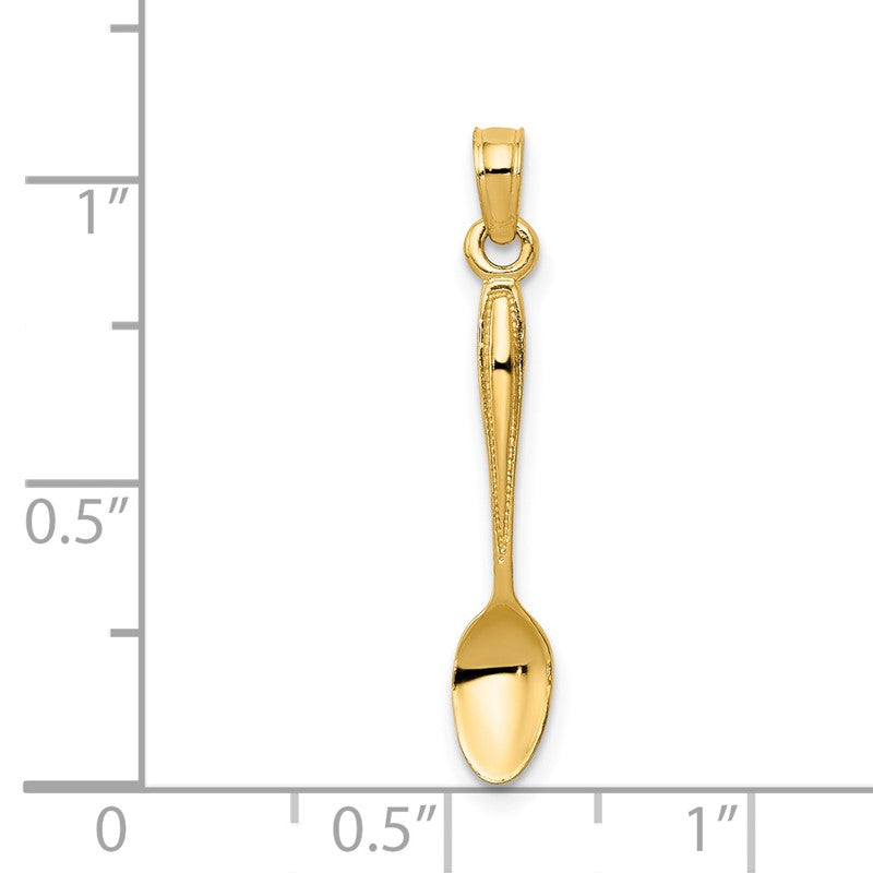 14K 3-D Table Spoon Pendant YC1041