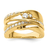 14k 5/8 carat Diamond Fancy Woven Ring RM4248