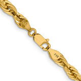 14K 26 inch 4.75mm Semi Solid Rope with Lobster Clasp Chain BC169