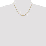 14K 10 inch 1.70mm Singapore with Lobster Clasp Anklet PEN10