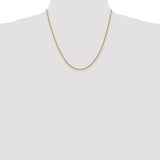 14K 10 inch 1.70mm Singapore with Lobster Clasp Anklet PEN10