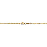 14K 10 inch 1.70mm Singapore with Lobster Clasp Anklet PEN10