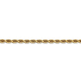 14K 26 Inch 3.35mm Diamond-cut Quadruple Rope Lobster Clasp Chain QTR025
