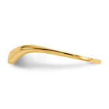 14k Polished Curve Ring R385