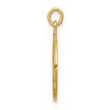 14k Polished and Satin Solid Saint Andrew Medal Charm XR411