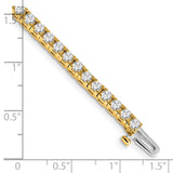 14k Complete 4.1 carat Round A Diamond 4-prong 7 inch Tennis Bracelet X733A