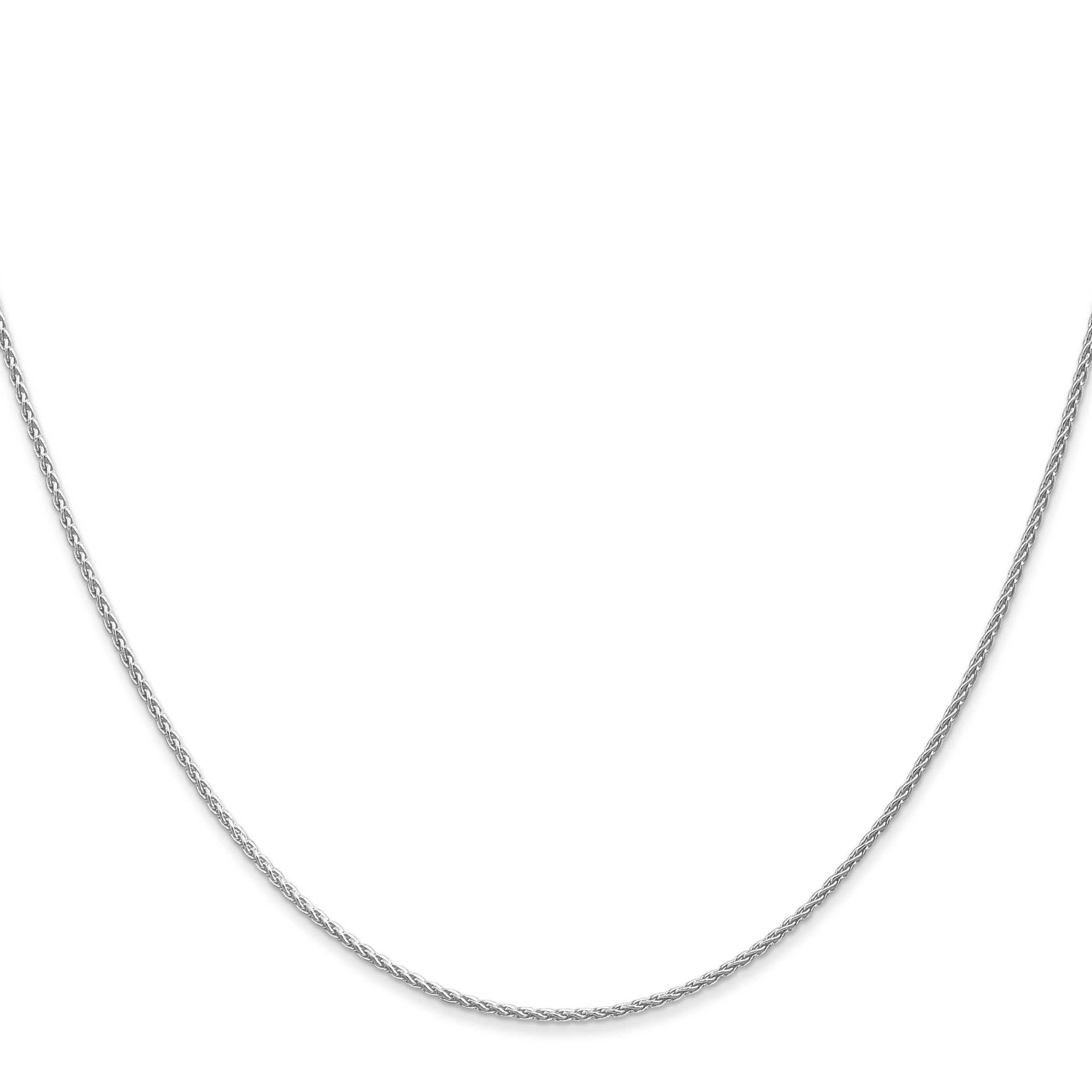 14K White Gold 10 inch 1.2mm Parisian Wheat with Lobster Clasp Anklet PEN261