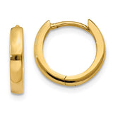 14k 1.8mm Round Hinged Hoop Earrings TL153