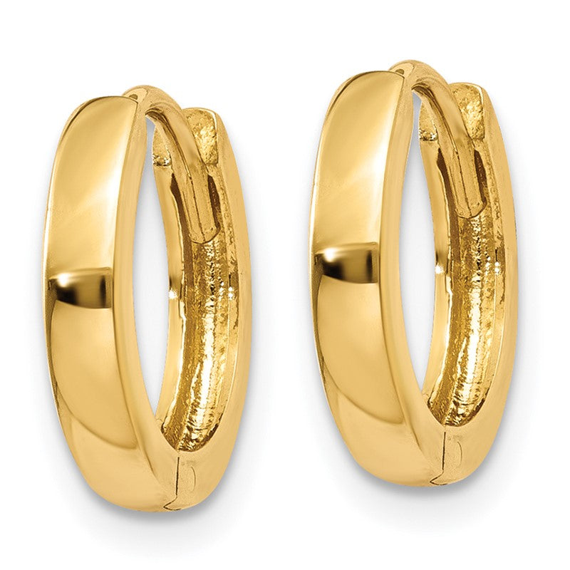 14k 1.8mm Round Hinged Hoop Earrings TL153