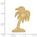 14k Large Palm Tree Omega Slide K2498