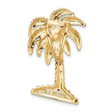 14k Large Palm Tree Omega Slide K2498