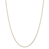14K 14 inch .95mm Diamond-cut Cable with Lobster Clasp Chain PEN17