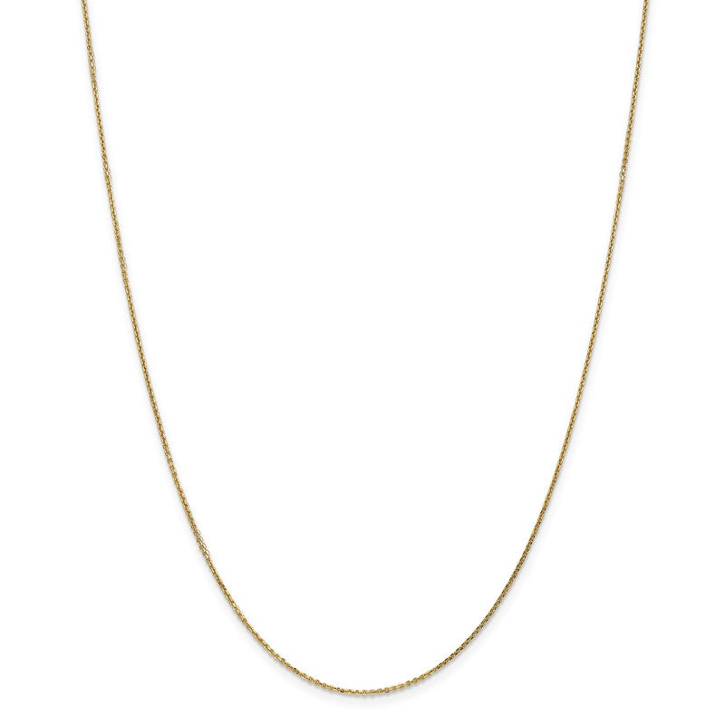 14K 14 inch .95mm Diamond-cut Cable with Lobster Clasp Chain PEN17