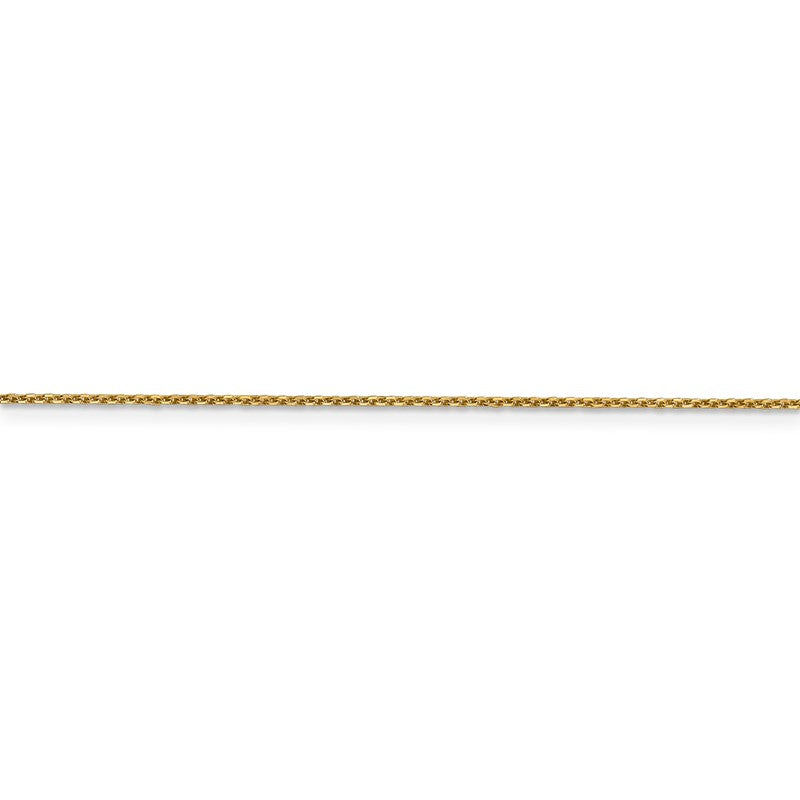 14K 14 inch .95mm Diamond-cut Cable with Lobster Clasp Chain PEN17