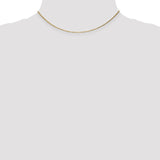 14K 14 inch .95mm Diamond-cut Cable with Lobster Clasp Chain PEN17