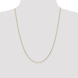 14K 14 inch .95mm Diamond-cut Cable with Lobster Clasp Chain PEN17