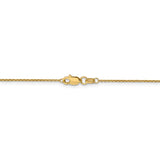 14K 14 inch .95mm Diamond-cut Cable with Lobster Clasp Chain PEN17