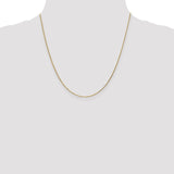 14K 14 inch .95mm Diamond-cut Cable with Lobster Clasp Chain PEN17