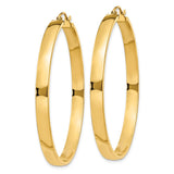 14k 4x45mm Polished Tube Hoop Earrings TA243