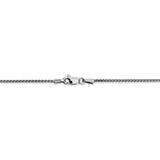 14K White Gold 10 inch 1.25mm Spiga with Lobster Clasp Anklet PEN31