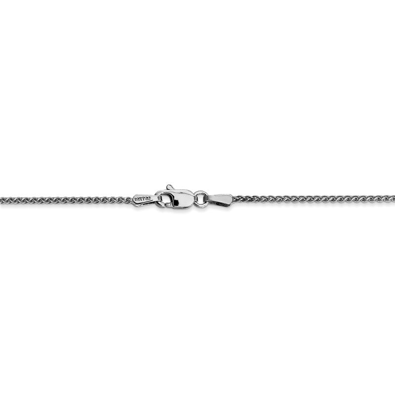 14K White Gold 10 inch 1.25mm Spiga with Lobster Clasp Anklet PEN31