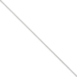 14K White Gold 10 inch 1.25mm Spiga with Lobster Clasp Anklet PEN31