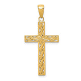 14k Rope Cross Pendant M2545