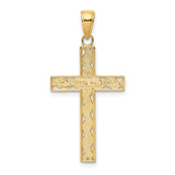 14k Rope Cross Pendant M2545
