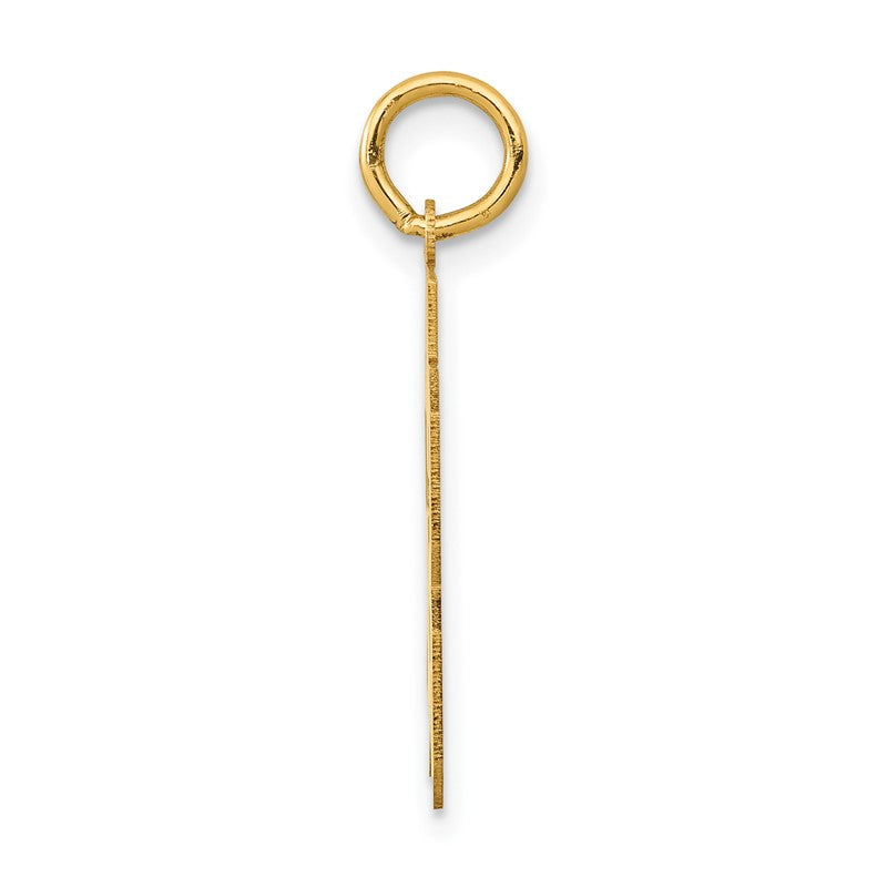 14k Medium Polished Number 53 Charm LM53